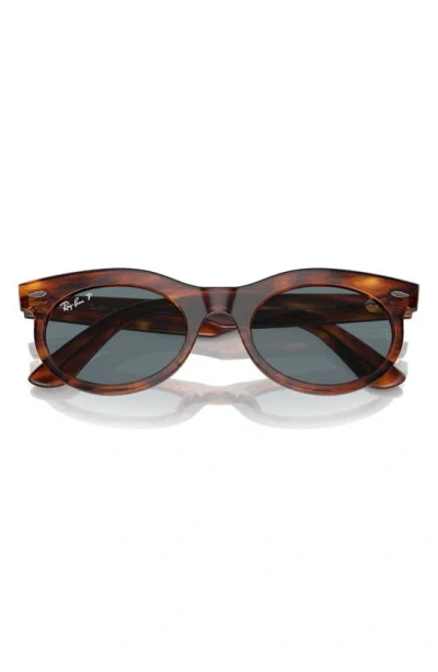Ray Ban Wayfarer Transitions 50mm Oval Sunglasses In Striped Havana
