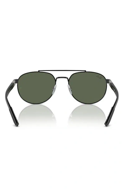 Ray Ban 56mm Polarized Irregular Sunglasses In Black