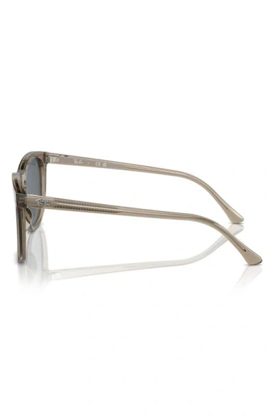 Ray Ban 53mm Square Sunglasses In Transparent Brown
