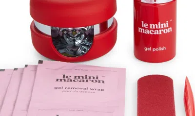 Le Mini Macaron Gel Manicure Kit In Cherry Red