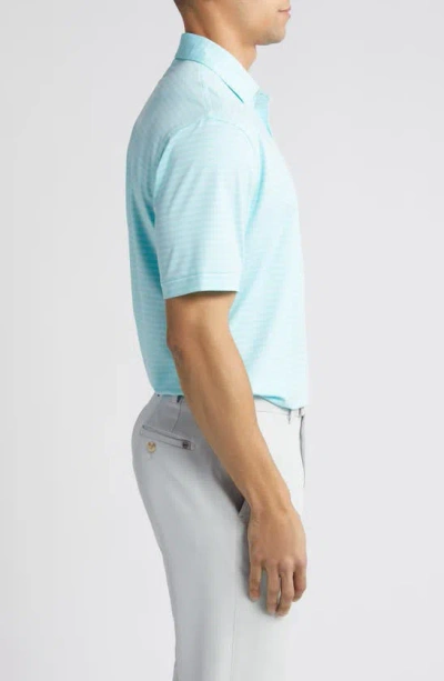 Shop Peter Millar Baltic Stripe Performance Golf Polo In Cabana Blue