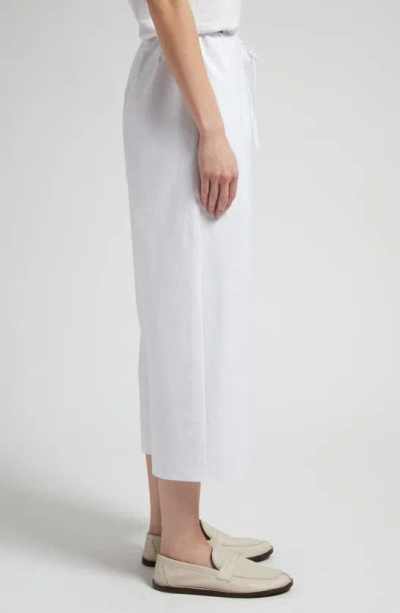 The Row Jubin Drawstring Cropped Pants In White