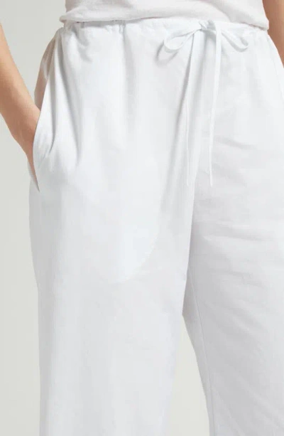 The Row Jubin Drawstring Cropped Pants In White