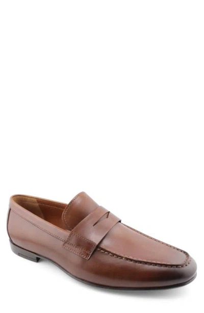 Gordon Rush Men's Morgan Slip On Moc Toe Penny Loafers In Tan