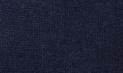 Shop Charles Tyrwhitt Merino Wool Quarter Zip Sweater In Navy