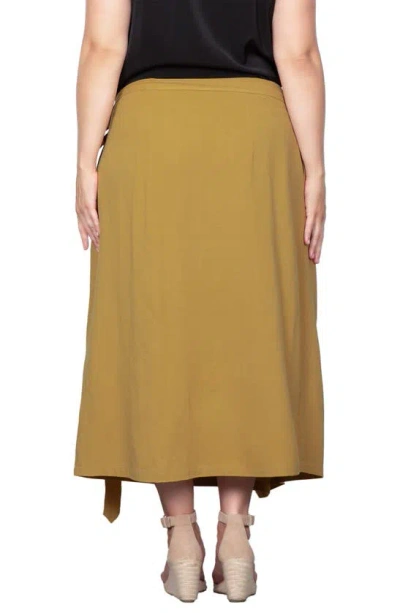 Shop Standards & Practices Wrap Maxi Skirt In Brown