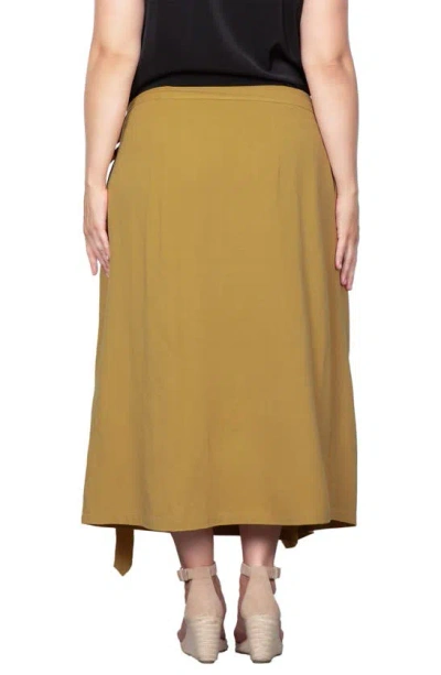 Standards & Practices Wrap Maxi Skirt In Brown