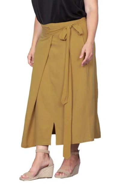 Standards & Practices Wrap Maxi Skirt In Brown