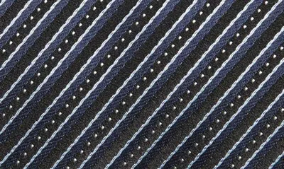 Shop Zegna Ties Fili Mulberry Silk Tie In Navy