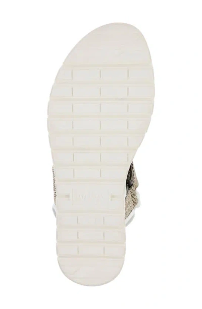 Shop Mia Mileni Platform Wedge Sandal In Beige Multi