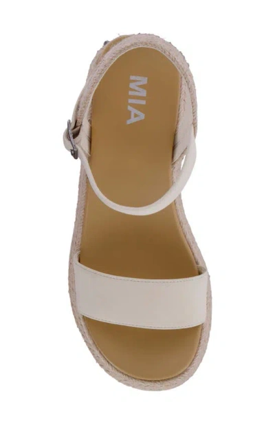 Shop Mia Zalia Wedge Platform Sandal In Seashell