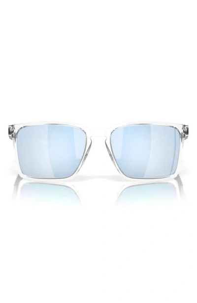 Oakley Exchange Sun 56mm Polarized Rectangle Sunglasses In Clear