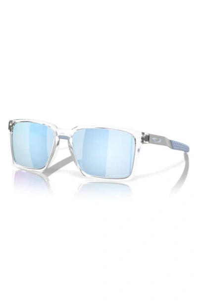 Oakley Exchange Sun 56mm Polarized Rectangle Sunglasses In Clear