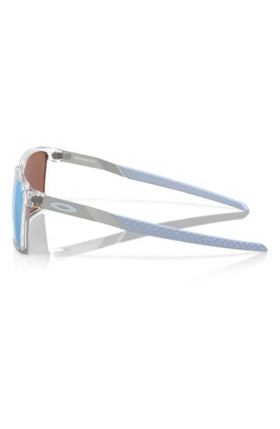 Oakley Exchange Sun 56mm Polarized Rectangle Sunglasses In Clear
