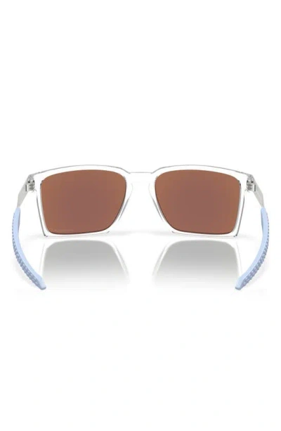 Oakley Exchange Sun 56mm Polarized Rectangle Sunglasses In Clear