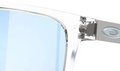 Oakley Exchange Sun 56mm Polarized Rectangle Sunglasses In Clear