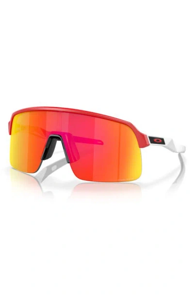 Oakley Sutro Lite 139mm Prizm™ Semirimless Wrap Shield Sunglasses In Ruby