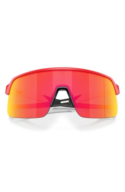 Oakley Sutro Lite 139mm Prizm™ Semirimless Wrap Shield Sunglasses In Ruby
