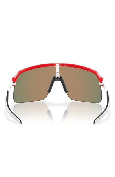 Oakley Sutro Lite 139mm Prizm™ Semirimless Wrap Shield Sunglasses In Ruby