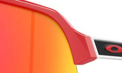Oakley Sutro Lite 139mm Prizm™ Semirimless Wrap Shield Sunglasses In Ruby