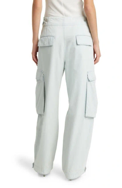 Shop Frame Wide Leg Cargo Jeans In Thrill