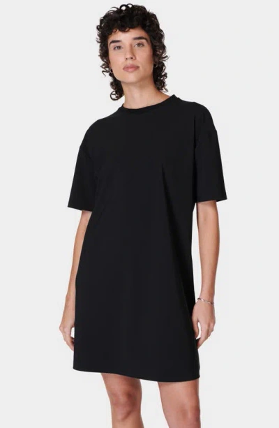 Shop Sweaty Betty Explorer T-shirt Minidress In Black