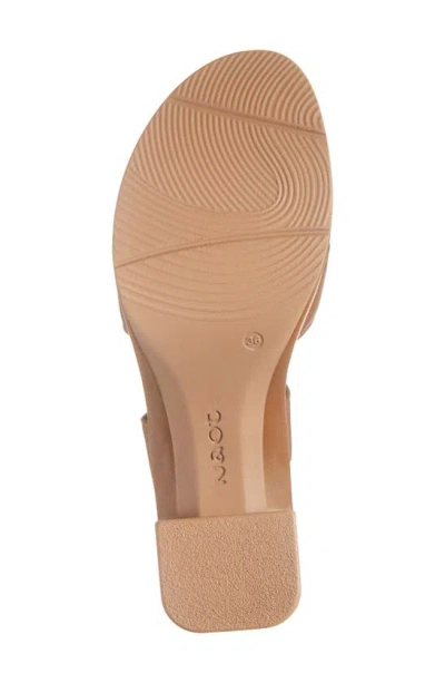 Naot Elite Platform Sandal In Caramel Leather
