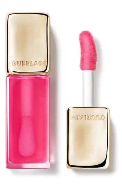 Shop Guerlain Kiss Kiss Bee Glow Lip Oil In 458 Pop Rose Pink