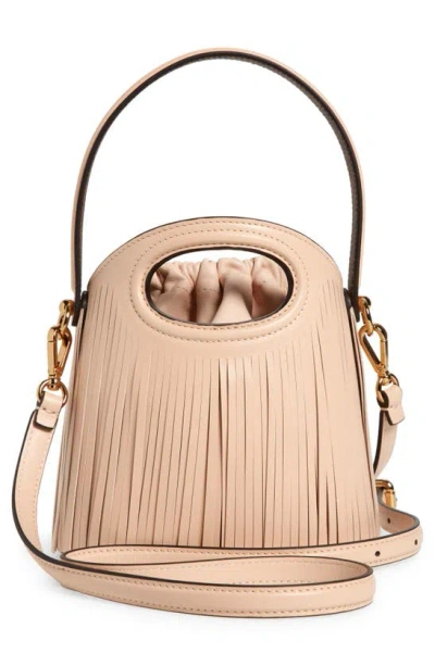 Shop Etro Small Saturno Leather Bucket Bag In Pink
