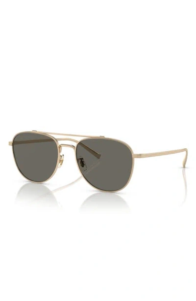 Shop Oliver Peoples Rivetti 55mm Pilot Sunglasses In Gold