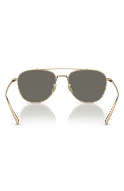 Shop Oliver Peoples Rivetti 55mm Pilot Sunglasses In Gold