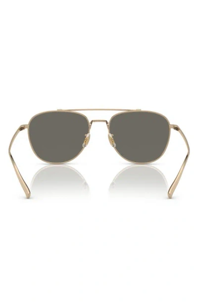 Oliver Peoples Rivetti 55mm Pilot Sunglasses In Gold