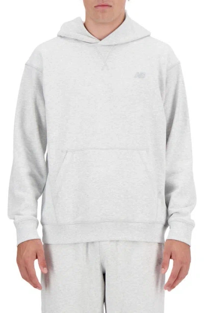 Shop New Balance Athletics Oversize Pullover Hoodie In Ash Heather