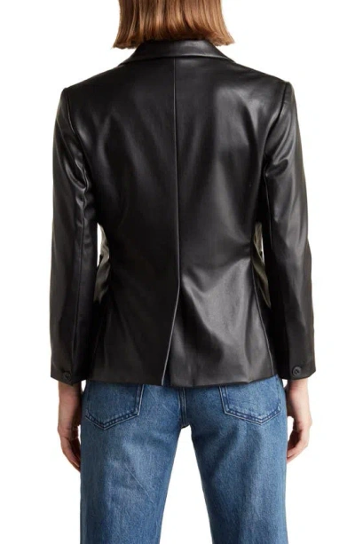 Shop Rag & Bone Nancy Faux Leather Blazer In Black