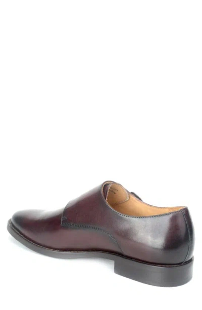 Shop Warfield & Grand Contra Plain Toe Monk Shoe In Bourbon