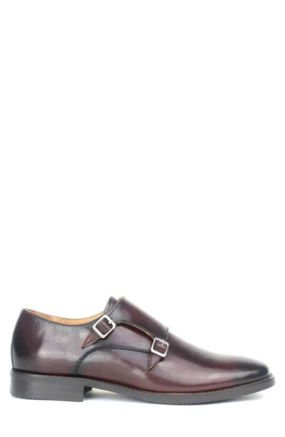 Warfield & Grand Contra Plain Toe Monk Shoe In Bourbon