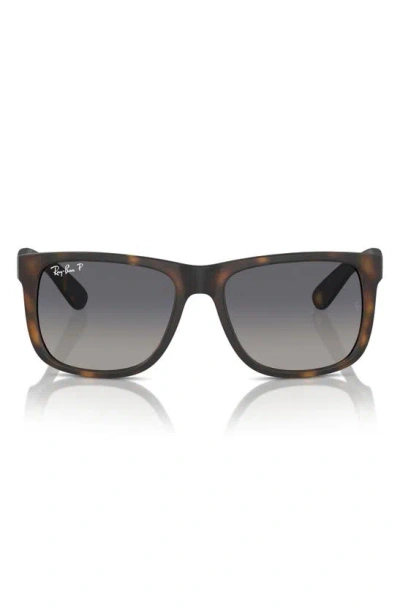 Shop Ray Ban Justin 54mm Polarized Sunglasses In Blue Havana