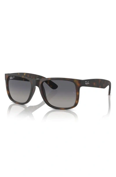 Shop Ray Ban Justin 54mm Polarized Sunglasses In Blue Havana