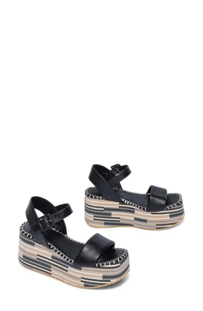Shop Bernardo Footwear Marley Platform Wedge Sandal In Black
