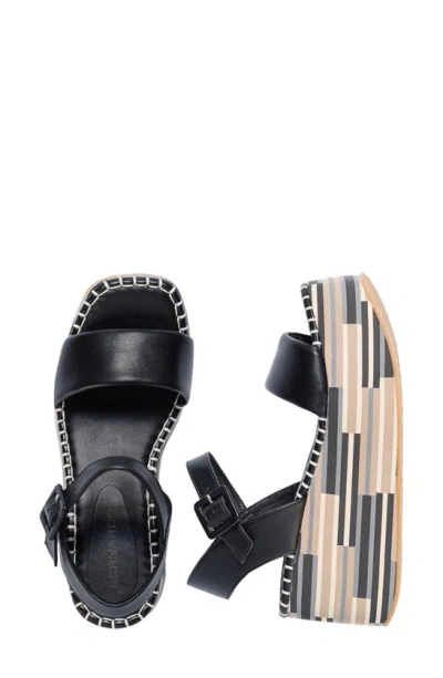Shop Bernardo Footwear Marley Platform Wedge Sandal In Black