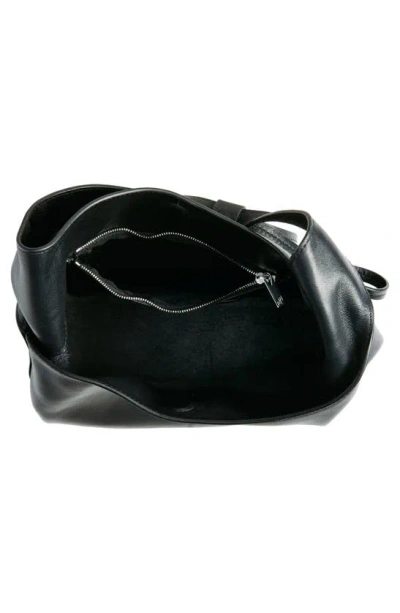 Shop Reformation Small Vittoria Leather Tote In Black Leather