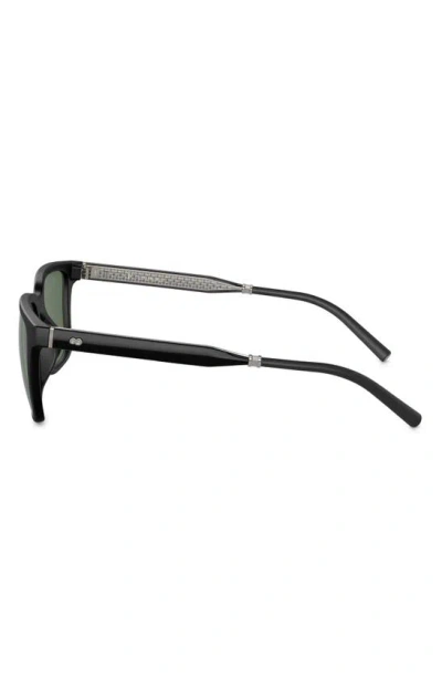 Shop Oliver Peoples Roger Federer 52mm Polarized Rectangular Sunglasses In Matte Black Polarized