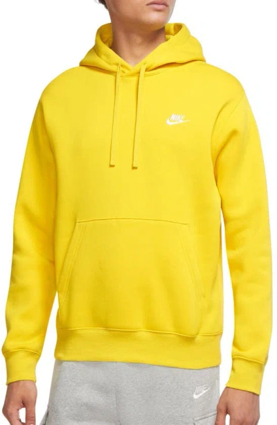 Shop Nike Sportswear Club Hoodie In Lightening/ Lightening/ White
