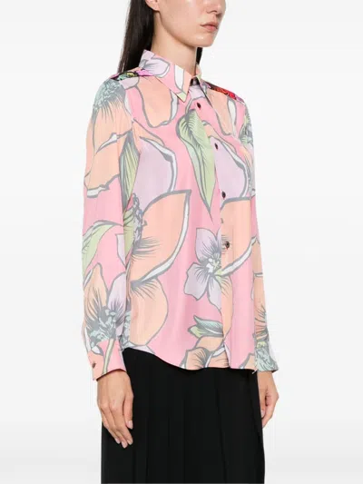 Shop Comme Des Garçons Printed Shirt In Multicolor