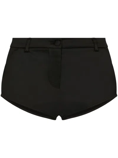 Shop Dolce & Gabbana Satin Shorts In Black