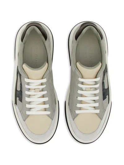 Shop Ferragamo Gancini Leather Sneakers In White