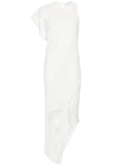 Shop Iro Asymmetric Long Dress In White