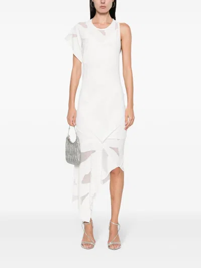 Shop Iro Asymmetric Long Dress In White
