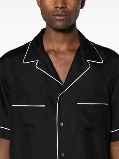 Shop Valentino Silk Shirt In Black