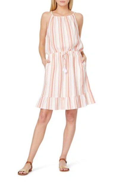 Shop C&c California Kaelyn Gauze Dress In Palm Spring Yd Stripe